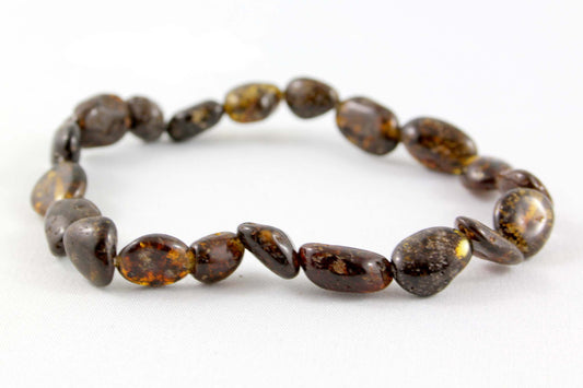 Molasses Olive Speckle-Oval-9" clasp