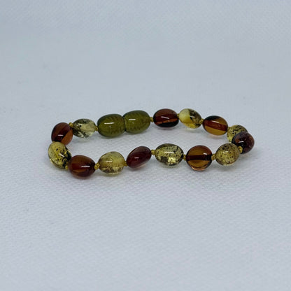 Caramel/Olive-Oval-5.5" clasp
