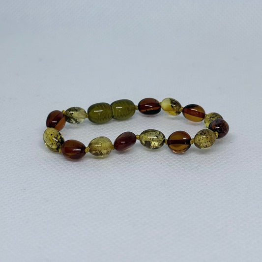 Caramel/Olive-Oval-5.5" clasp